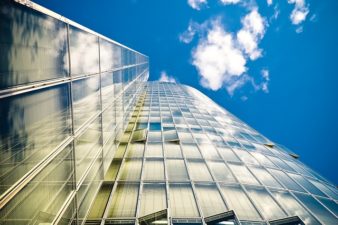 office building reaching the sky