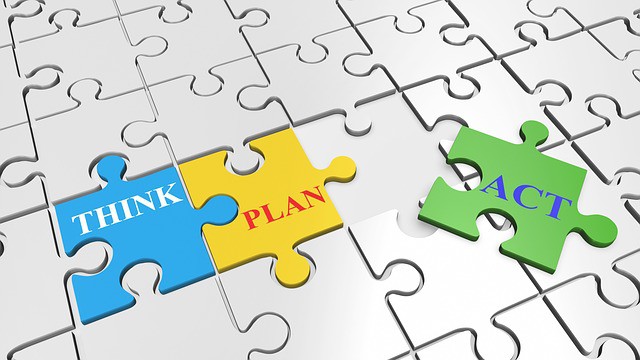 think, plan, and act to work towards your financial goals