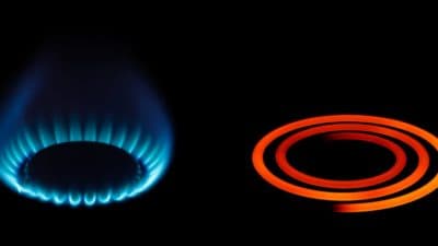 Burning gas and electric cooker rings
