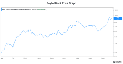 Natural gas stock Peyto