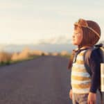 Young Boy with Jet Pack Dreams of Flying