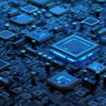 Circuit board with a microchips