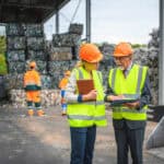 Quality Control Inspectors at Waste Management Facility