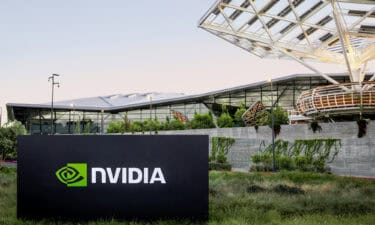 nvidia headquarters outside with black nvidia sign with nvidia logo (2)