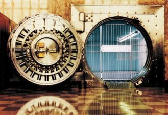 open bank vault