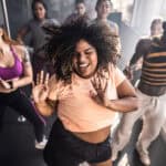 young people dance to exercise