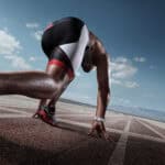 Runner on the start line