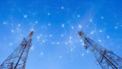 telecom towers concept for wireless technology