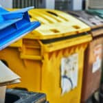trashcans on the street
